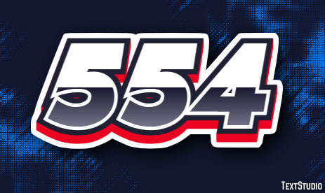 554 Text effect