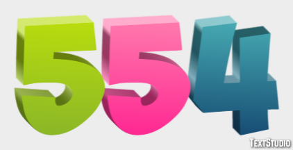 554 Text Effect