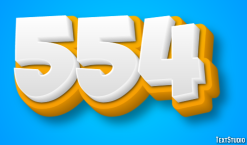 554 Text Effect
