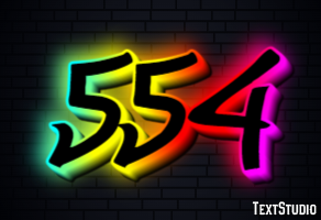 554 Text Effect