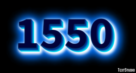 1550 Efecto de Texto