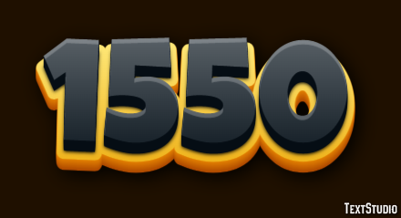1550 Efecto de Texto