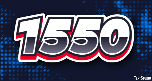 1550 Efecto de Texto