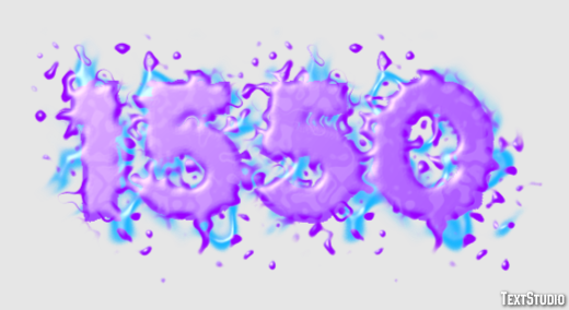 1550 Efecto de Texto
