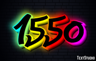 1550 Efecto de texto