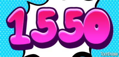 1550 Efecto de Texto