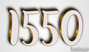1550 Efecto de Texto