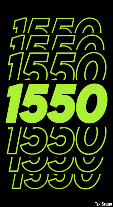 1550 Efecto de Texto