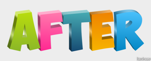 After Efekt tekstowy