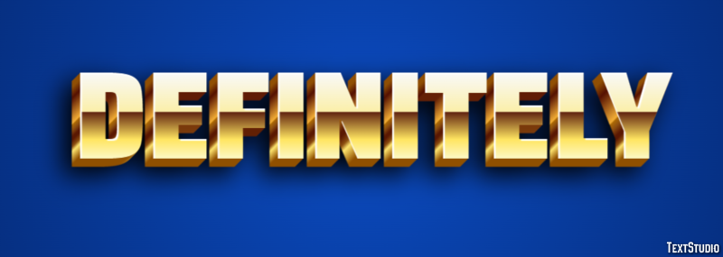 Definitely Text Effect
