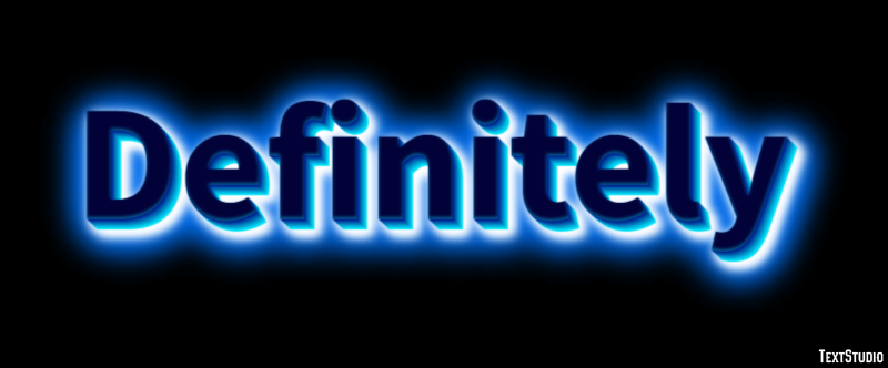 Definitely Text Effect