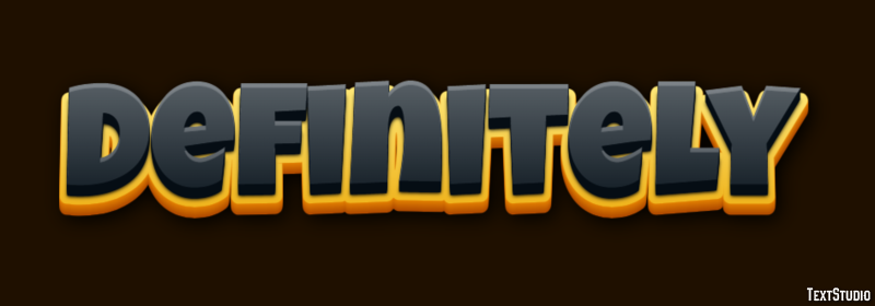 Definitely Text Effect