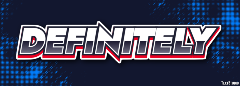 Definitely Text Effect