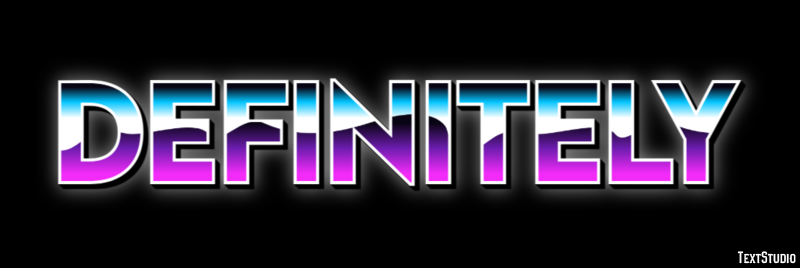 Definitely Text Effect