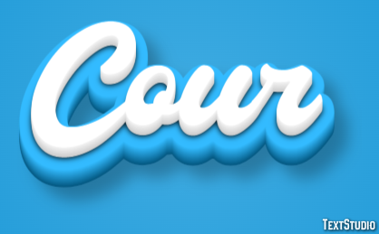 Cour Text effect