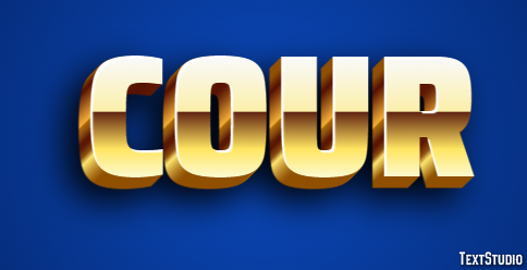 Cour Text Effect