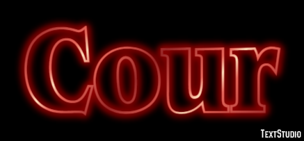 Cour Text effect