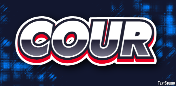 Cour Text effect
