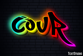 Cour Text effect