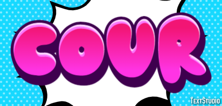 Cour Text effect
