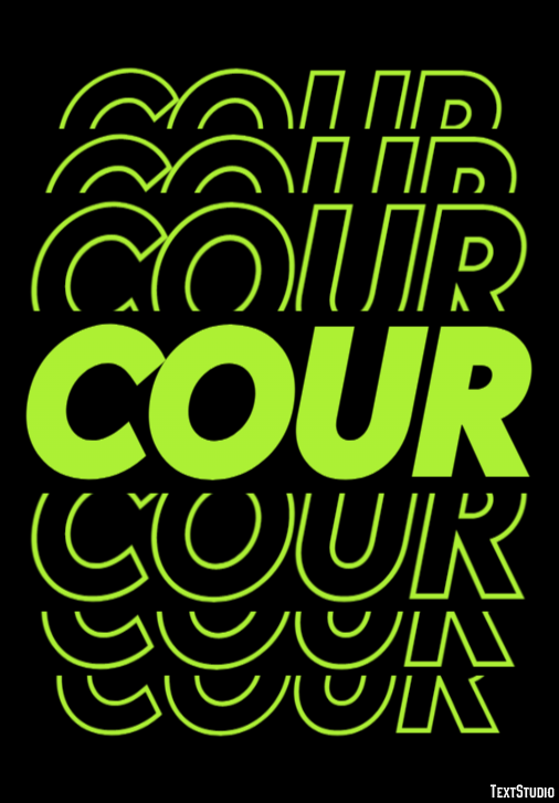 Cour Text Effect