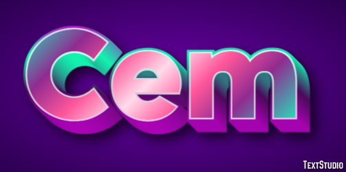 Cem Efeito de texto