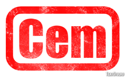 Cem Efeito de texto