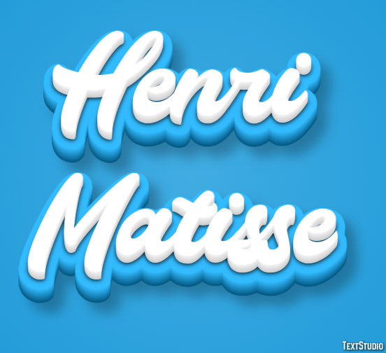 Henri Matisse Text Effect