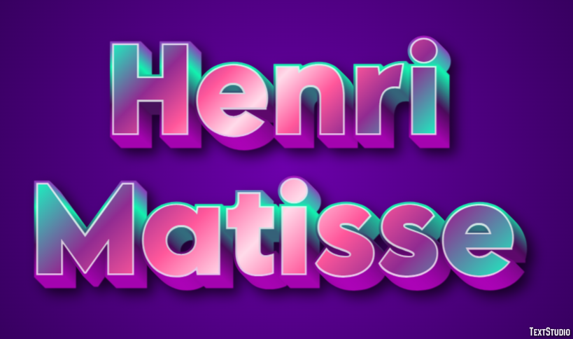 Henri Matisse Text Effect