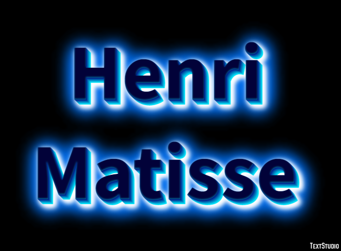 Henri Matisse Efeito de texto