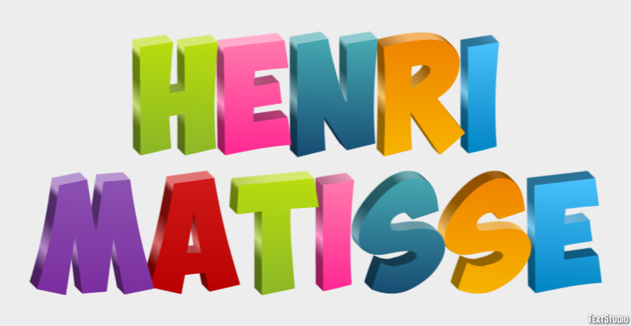 Henri Matisse Text Effect