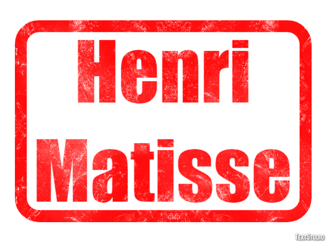 Henri Matisse Text Effect
