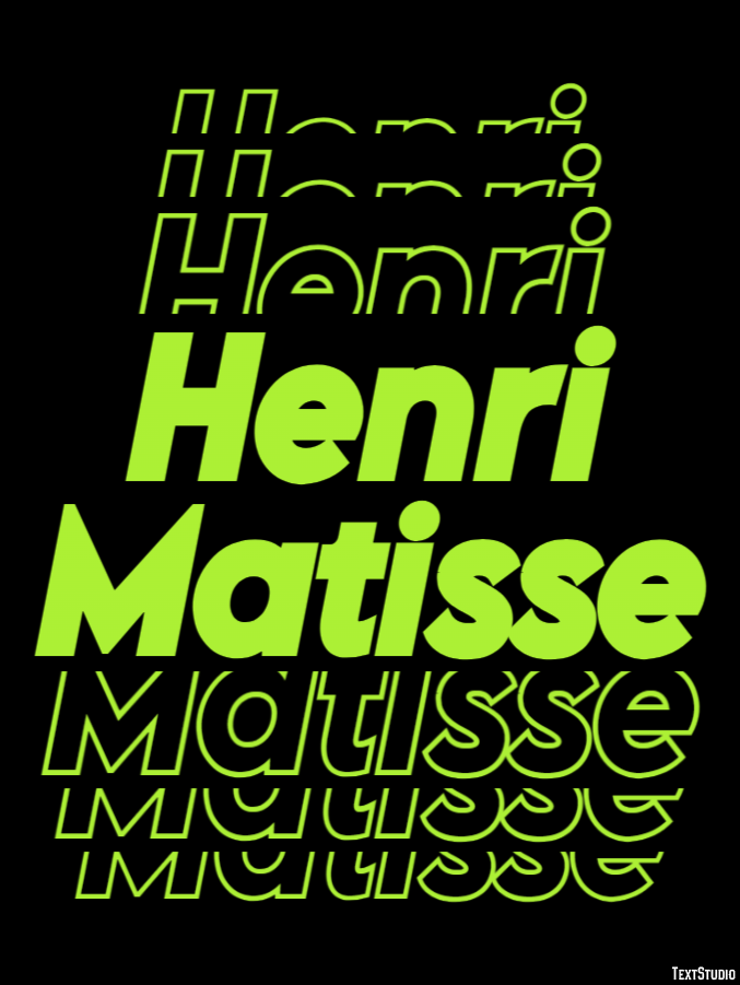 Henri Matisse Text Effect