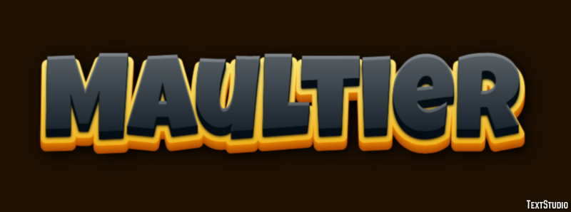 Maultier Tekst Effect
