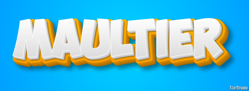 Maultier Texteffekt