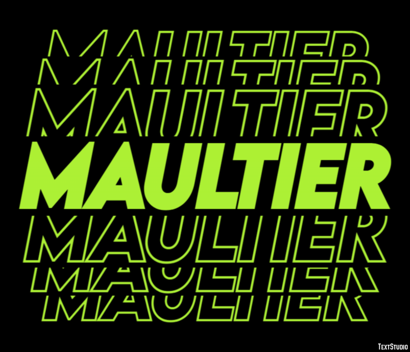 Maultier Effetto testo
