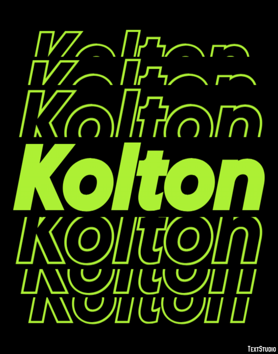 Kolton Efekt tekstowy