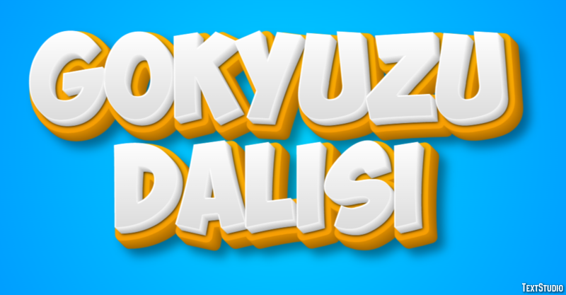 Gökyüzü Dalışı Metin Efekti