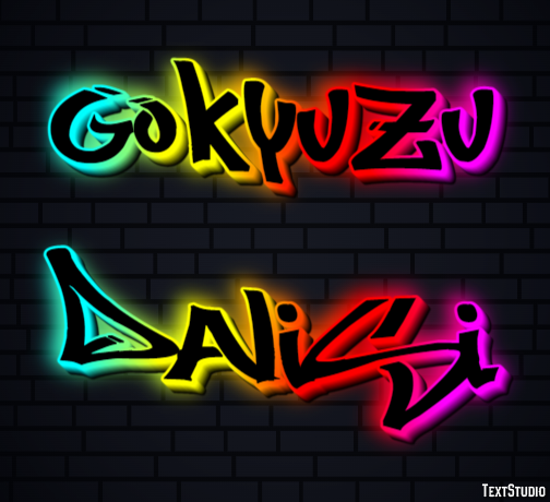 Gökyüzü Dalışı Metin efekti