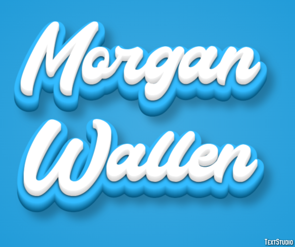 Morgan Wallen Text Effect