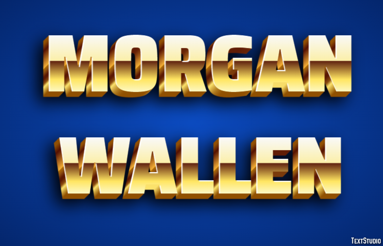 Morgan Wallen Text Effect