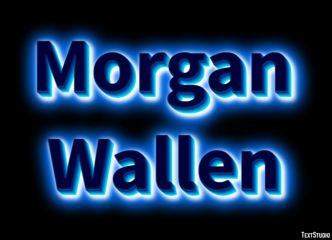 Morgan Wallen Text Effect