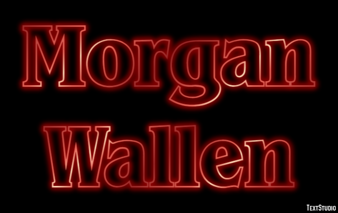 Morgan Wallen Text Effect
