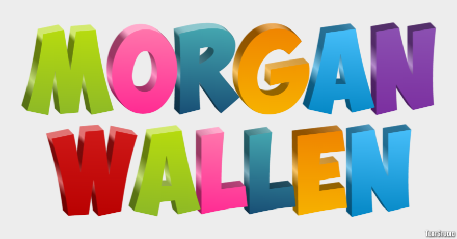 Morgan Wallen Text Effect