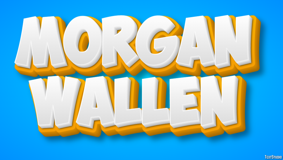 Morgan Wallen Text Effect