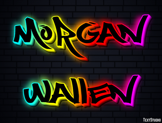 Morgan Wallen Text Effect