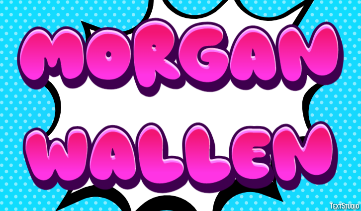 Morgan Wallen Text Effect