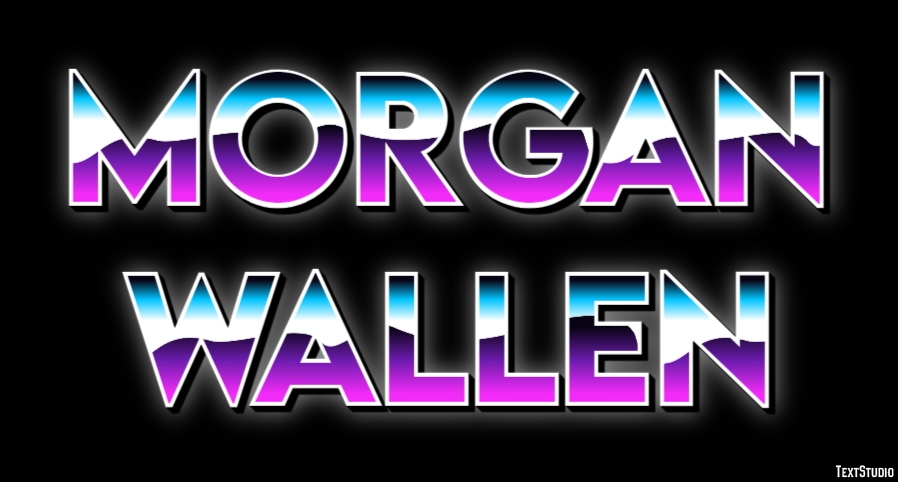 Morgan Wallen Text Effect