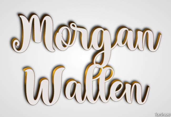 Morgan Wallen Text Effect