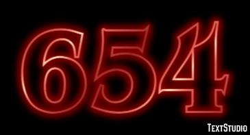 654 Efecto de texto